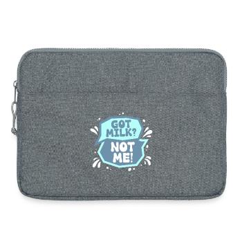 Lactose intolerance Lactose intolerant - Laptop bag 15" - heather grey - Front