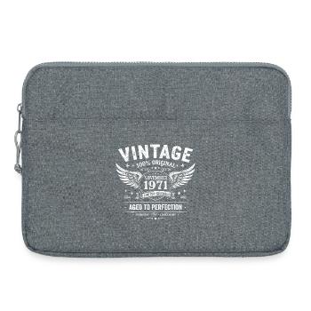 54 Years Anniversary | Birthday November 1971 - Laptop bag 15" - heather grey - Front