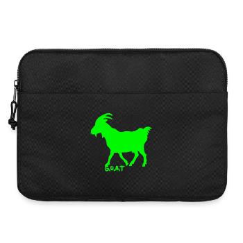 Ziege neon grün - Laptoptasche 15" - Schwarz - Vorne