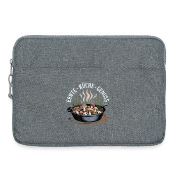 Mushroom Picking Mushrooms Picking Mushroom Hunters Forest - Laptop bag 15" - heather grey - Front