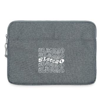 Electro music Spiral Typography - Laptop bag 15" - heather grey - Front