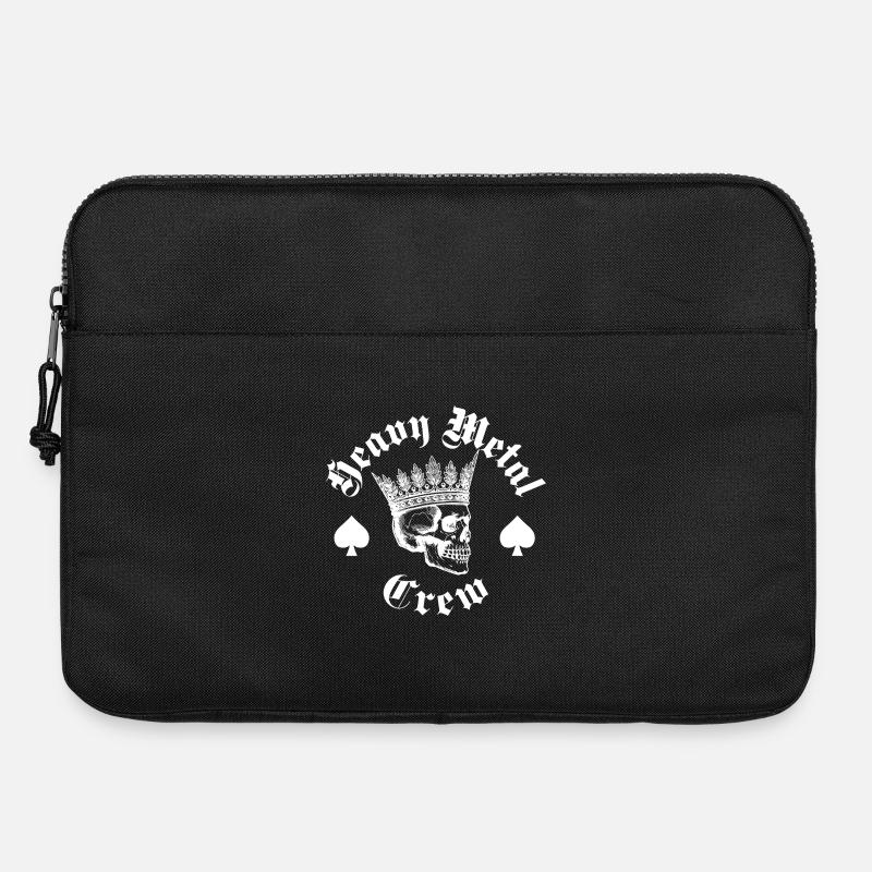 König der Metall Schädelkrone - Laptoptasche 15" - Schwarz