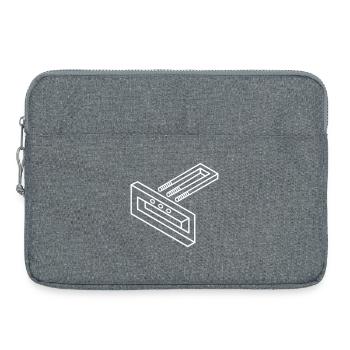 Impossible form – optical illusion for nerds - Laptop bag 15" - heather grey - Front