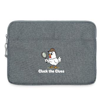 Gloussez le détective - Sacoche pour ordinateur portable 15 pouces - gris chiné - Devant