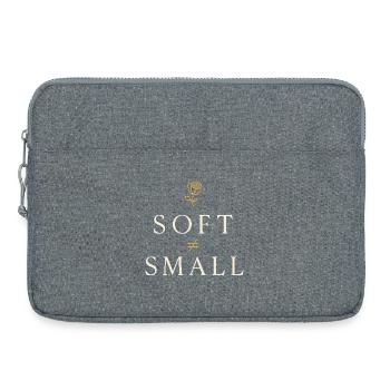 Eleganter Femininer Lebensstil, Sanfte - Laptoptasche 15" - Grau meliert - Vorne