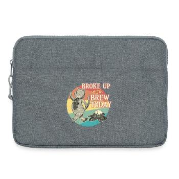 Coffee withdrawal decaffeinated ex-coffee drinker - Laptop bag 15" - heather grey - Front