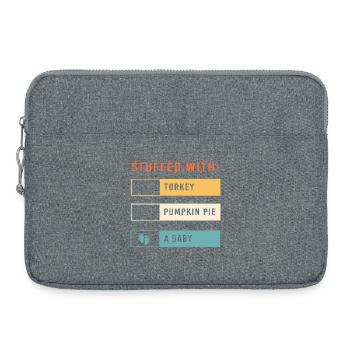 Thanksgiving Gender Reveal Werdende Mutter - Laptoptasche 15" - Grau meliert - Vorne
