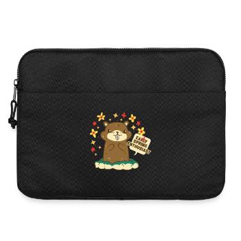 Marmotte du Jour sans fin - Sacoche pour ordinateur portable 15 pouces - noir - Devant