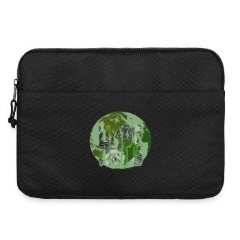 EarthLove Glyphs Green - Laptop bag 15" - black - Front