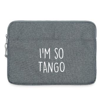 Danseur de tango - Sacoche pour ordinateur portable 15 pouces - gris chiné - Devant