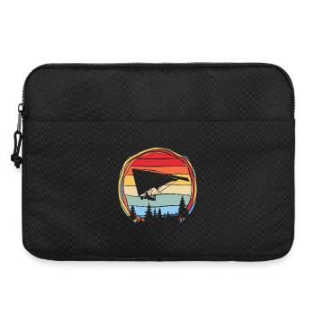 Gleitschirm Gleitschirmflieger Gleitschirmfliegen - Laptoptasche 15" - Schwarz - Vorne