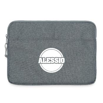 First name Alessio - Laptop bag 15" - heather grey - Front