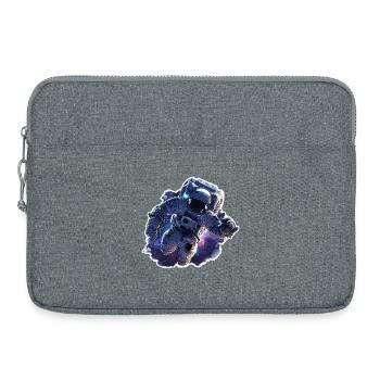 Astronomische Weltraum-Astronauten-Schweberkundung - Laptoptasche 15" - Grau meliert - Vorne
