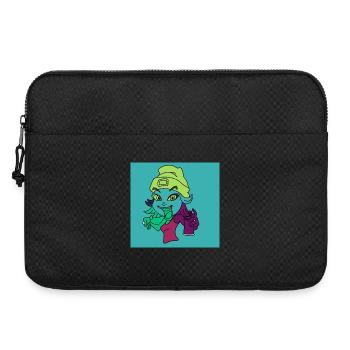 Neon-Graffiti-Maskottchen - Laptoptasche 15" - Schwarz - Vorne