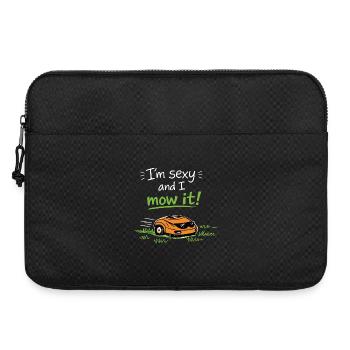 I'm sexy and I mow it – Lustiger Rasen Spruch - Laptop bag 15" - black - Front
