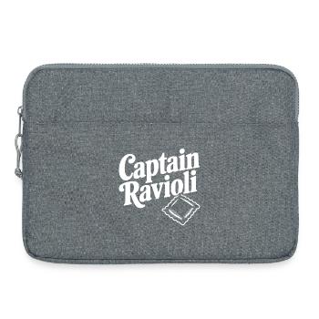 Captain Ravioli - Laptop bag 15" - heather grey - Front