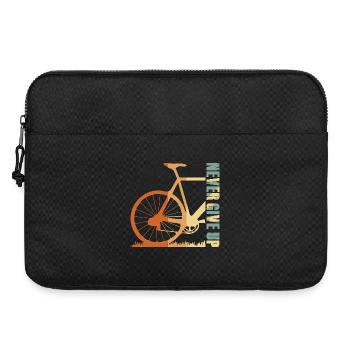 Conception de la silhouette du vélo en pente - Sacoche pour ordinateur portable 15 pouces - noir - Devant