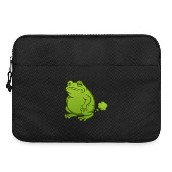 Furzender Frosch Pups Furz pupsen Kröte furzen  - Laptoptasche 15" - Schwarz - Vorne