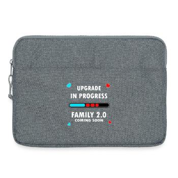 Upgrade in Progress Family 2.0 Coming Soon - Laptop bag 15" - heather grey - Front