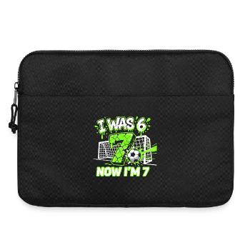 67 Six Seven Football Anniversaire garçon 7 ans - Sacoche pour ordinateur portable 15 pouces - noir - Devant