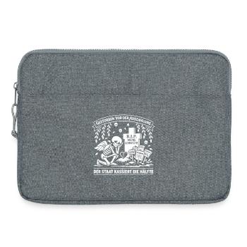 Vor der Auszahlung gestorben - Laptoptasche 15" - Grau meliert - Vorne