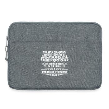 Wir Sind Millionen - Laptoptasche 15" - Grau meliert - Vorne