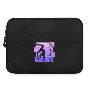 Gymnaste Fille Gymnastique Acrobatie - Sacoche pour ordinateur portable 15 pouces - noir - Devant