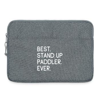 Best Stand Up Paddler Ever Stehpaddler - Laptoptasche 15" - Grau meliert - Vorne