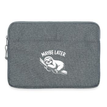 Frisson paresseux - Sacoche pour ordinateur portable 15 pouces - gris chiné - Devant
