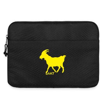 Ziege GOAT gelb - Laptoptasche 15" - Schwarz - Vorne