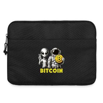 Bitcoin Alien Astronaut Crypto To The Moon - Laptop bag 15" - black - Front