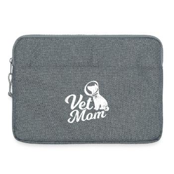 Maman vétérinaire - Sacoche pour ordinateur portable 15 pouces - gris chiné - Devant