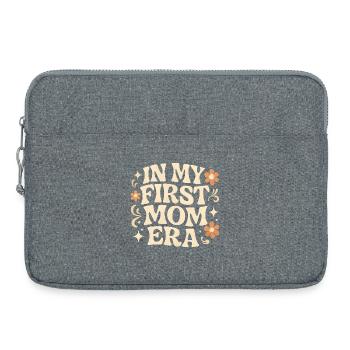 Erster Muttertag Mama Geschenkidee Familie Groovy - Laptoptasche 15" - Grau meliert - Vorne
