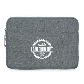 I Can Build That Woodworking Humor - Laptop bag 15" - heather grey - Front