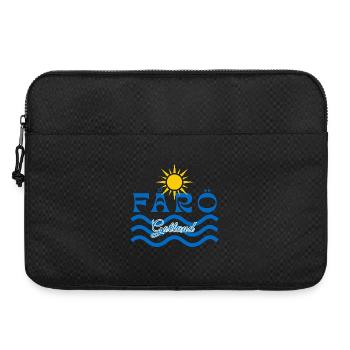 Fårö Gotland-Sonne und Wellen - Laptoptasche 15" - Schwarz - Vorne