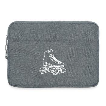 Dessin des patins à roulettes - Sacoche pour ordinateur portable 15 pouces - gris chiné - Devant