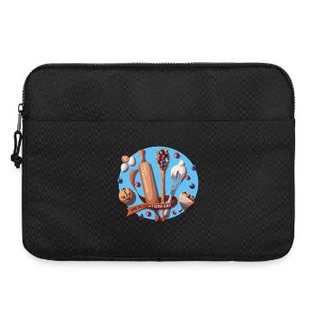 Backutensilien und Blueberry Muffins Abbildung - Laptoptasche 15" - Schwarz - Vorne