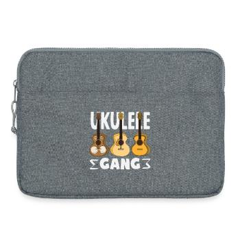 Ukulele Gang Hawaii Gitarre Musiker Band Spieler - Laptoptasche 15" - Grau meliert - Vorne