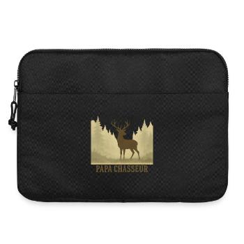 Papa Chasseur Silhouette Cerf Forest - Sacoche pour ordinateur portable 15 pouces - noir - Devant