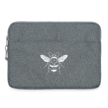 Conception monochrome de l’insecte abeille - Sacoche pour ordinateur portable 15 pouces - gris chiné - Devant