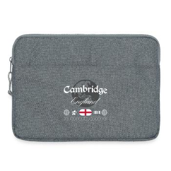 Cambridge England Streetwear Travel Souvenir - Laptop bag 15" - heather grey - Front