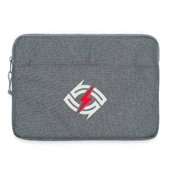 Kreisblitz Kontrast - Laptoptasche 15" - Grau meliert - Vorne