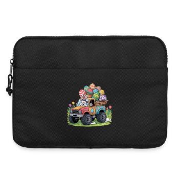 Frohe Ostern Süßer Osterhase Eiersuche Ostereier - Laptoptasche 15" - Schwarz - Vorne