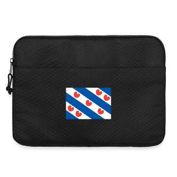 Drapeau frison - Sacoche pour ordinateur portable 15 pouces - noir - Devant