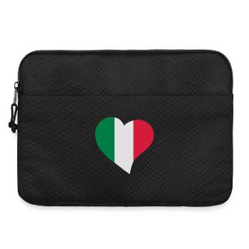 Cœur italien - Sacoche pour ordinateur portable 15 pouces - noir - Devant