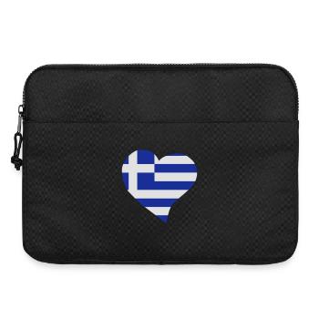 Coeur grecque - Sacoche pour ordinateur portable 15 pouces - noir - Devant