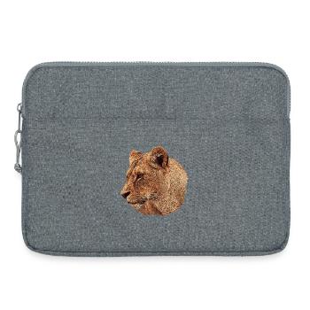christmas gifts big cats, lioness, big cat - Laptop bag 15" - heather grey - Front