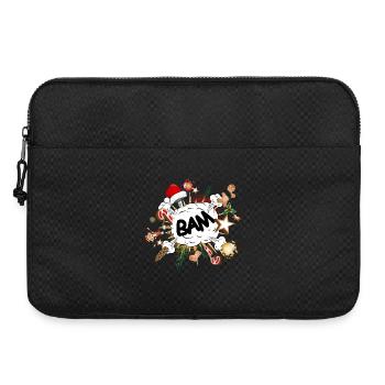 funny comic bubble - stressor Christmas time - Laptop bag 15" - black - Front