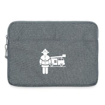 Feuerwehrmann Floriansjünger Brandbekämpfer - Laptoptasche 15" - Grau meliert - Vorne