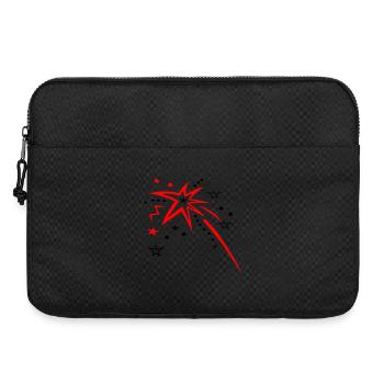 Stars, fireworks, shooting star - Laptop bag 15" - black - Front